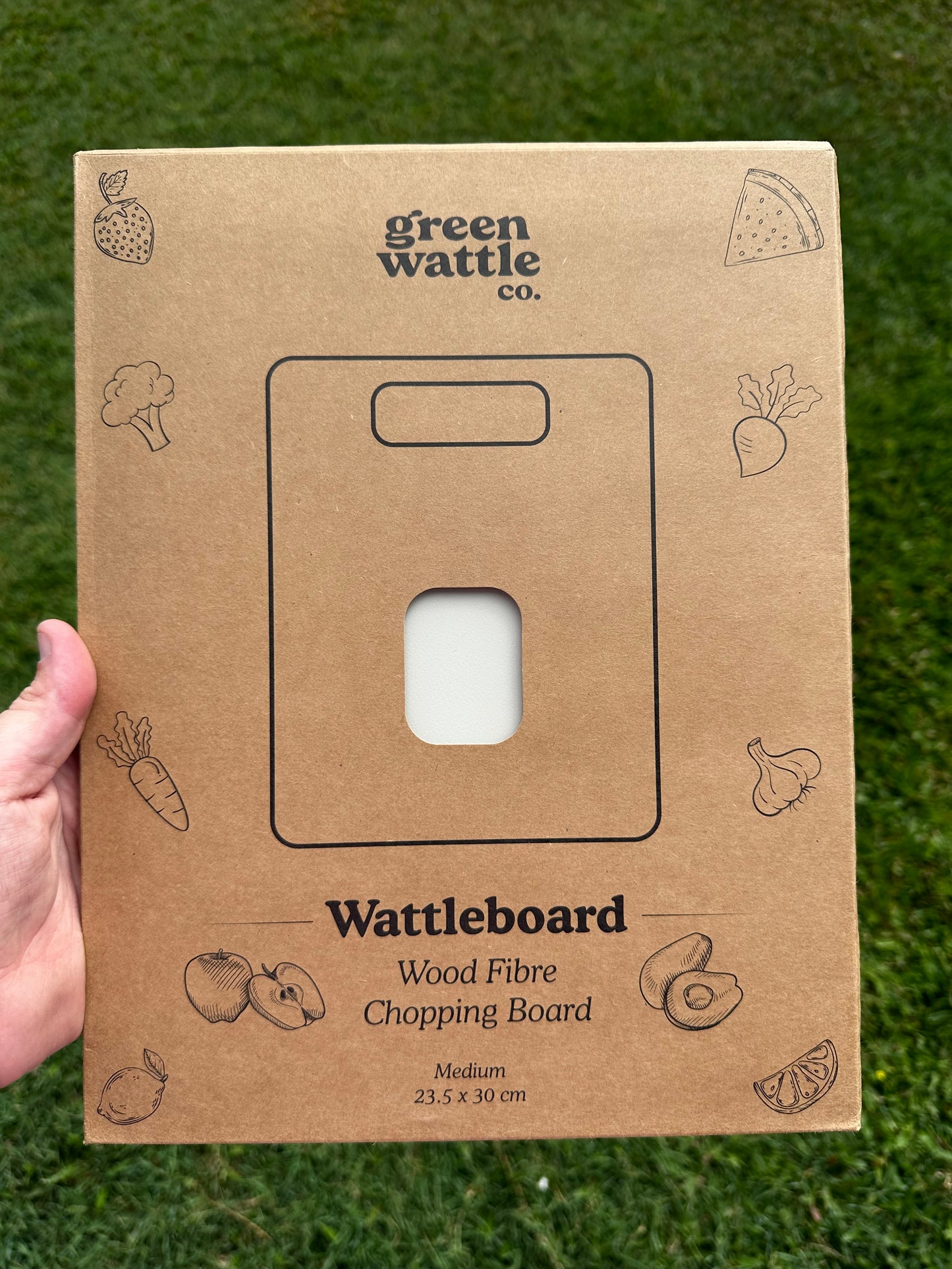 Wattleboard - Wood Fibre Chopping Board - Snow