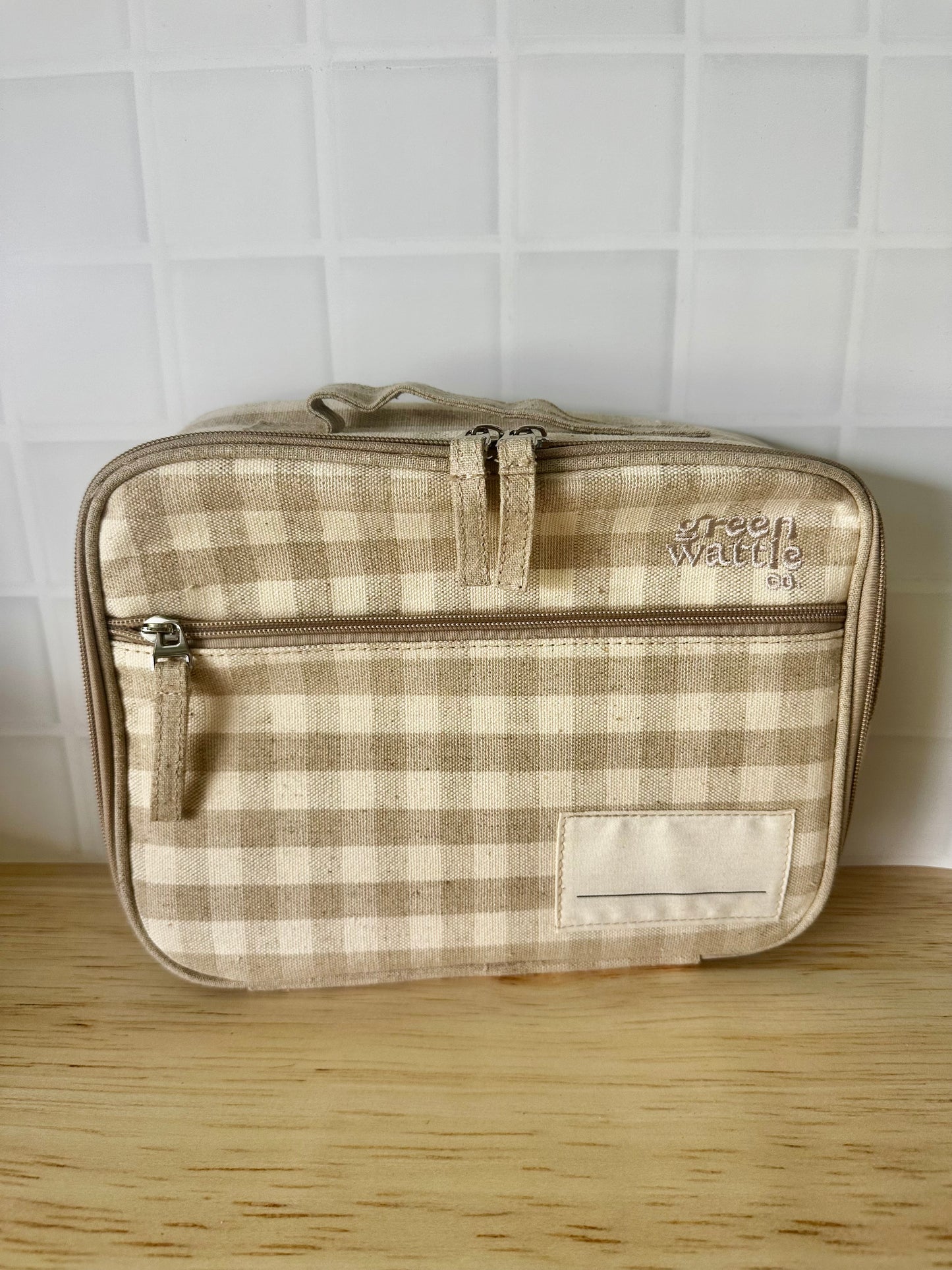 Wattlebag - Wheat Gingham
