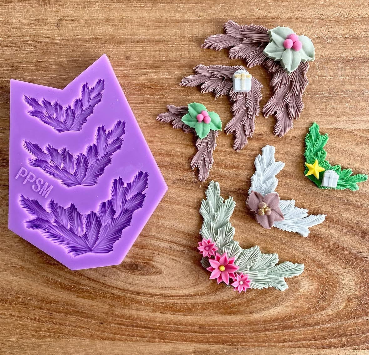 PPSM Silicone Baking Mould - Pine Branches