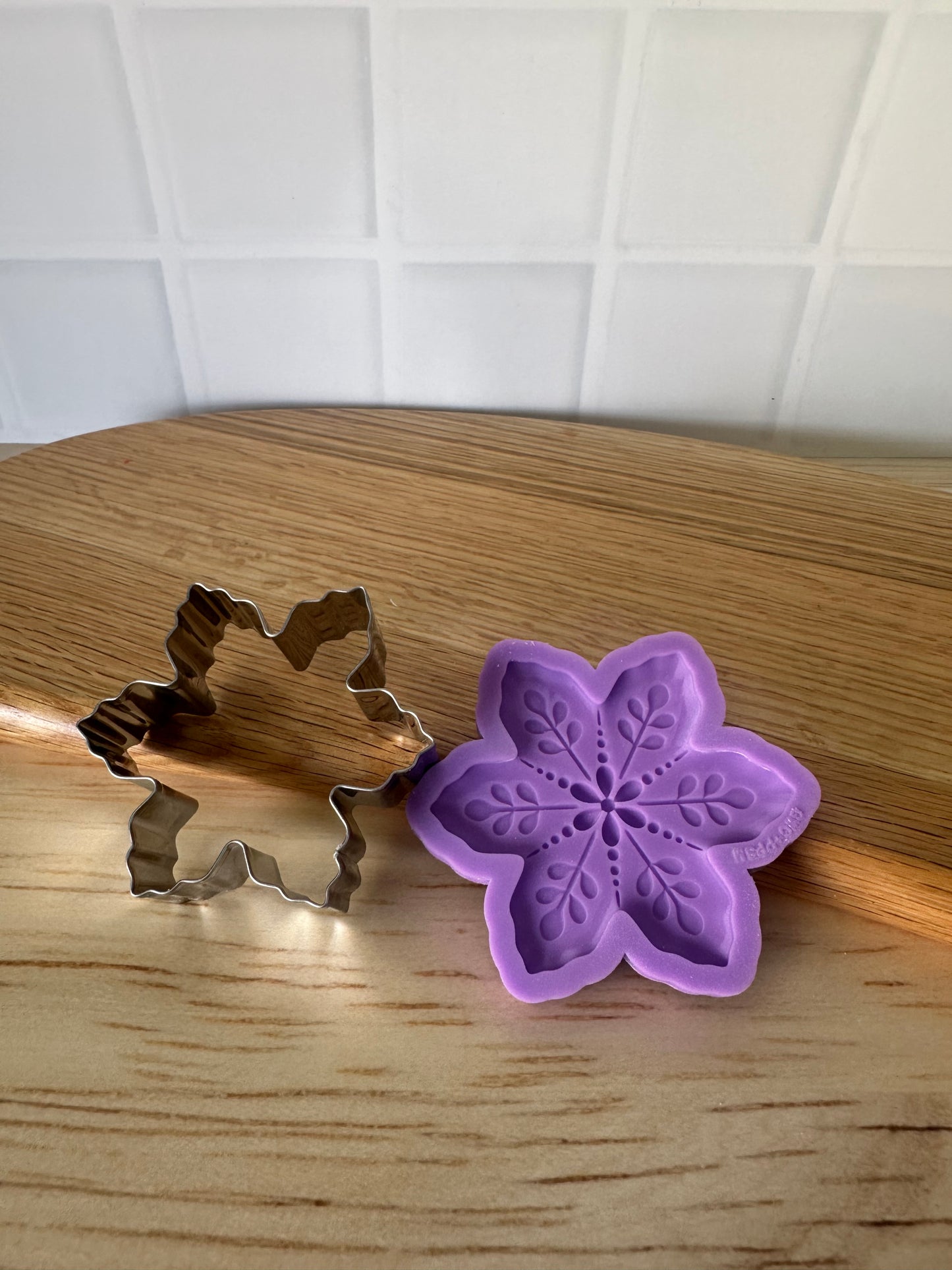 Cut, Press, Pop Silicone Mould + Stainless Cutter - Decorative Star