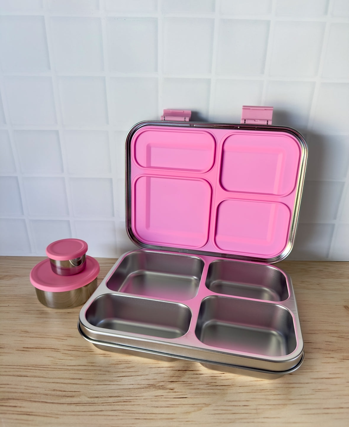 Wattlebox Four - Stainless Steel Lunch Box + two tubs