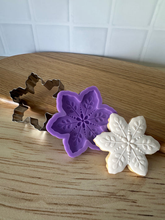 Cut, Press, Pop Silicone Mould + Stainless Cutter - Decorative Star