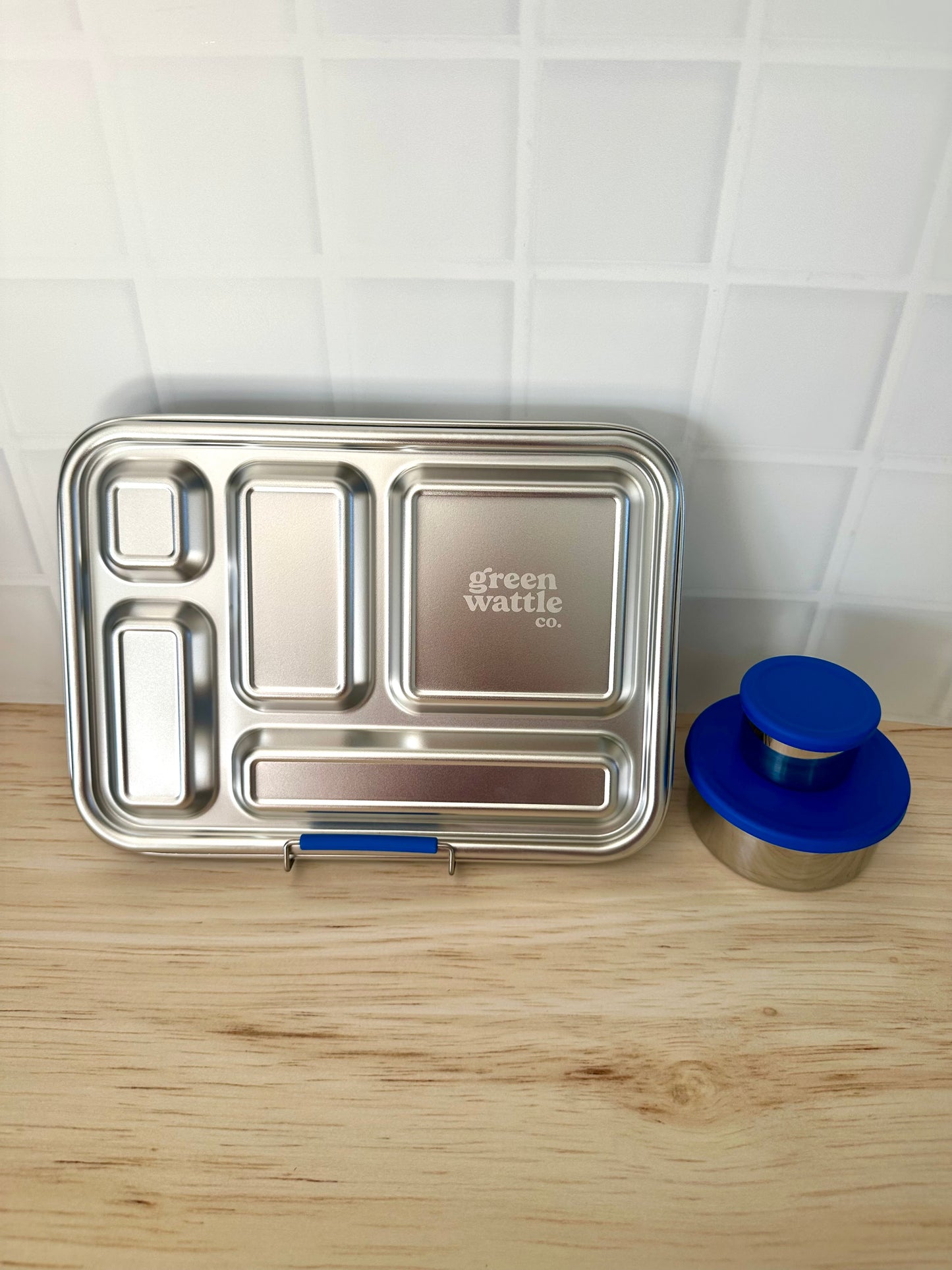 Wattlebox Five - Stainless Steel Lunchbox + two tubs