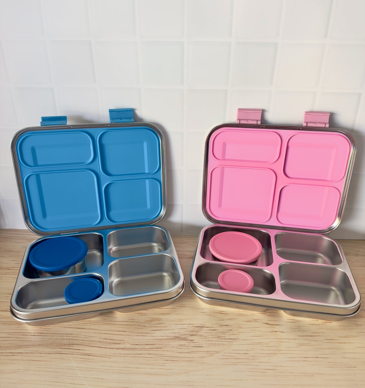 Wattlebox Four - Stainless Steel Lunch Box + two tubs