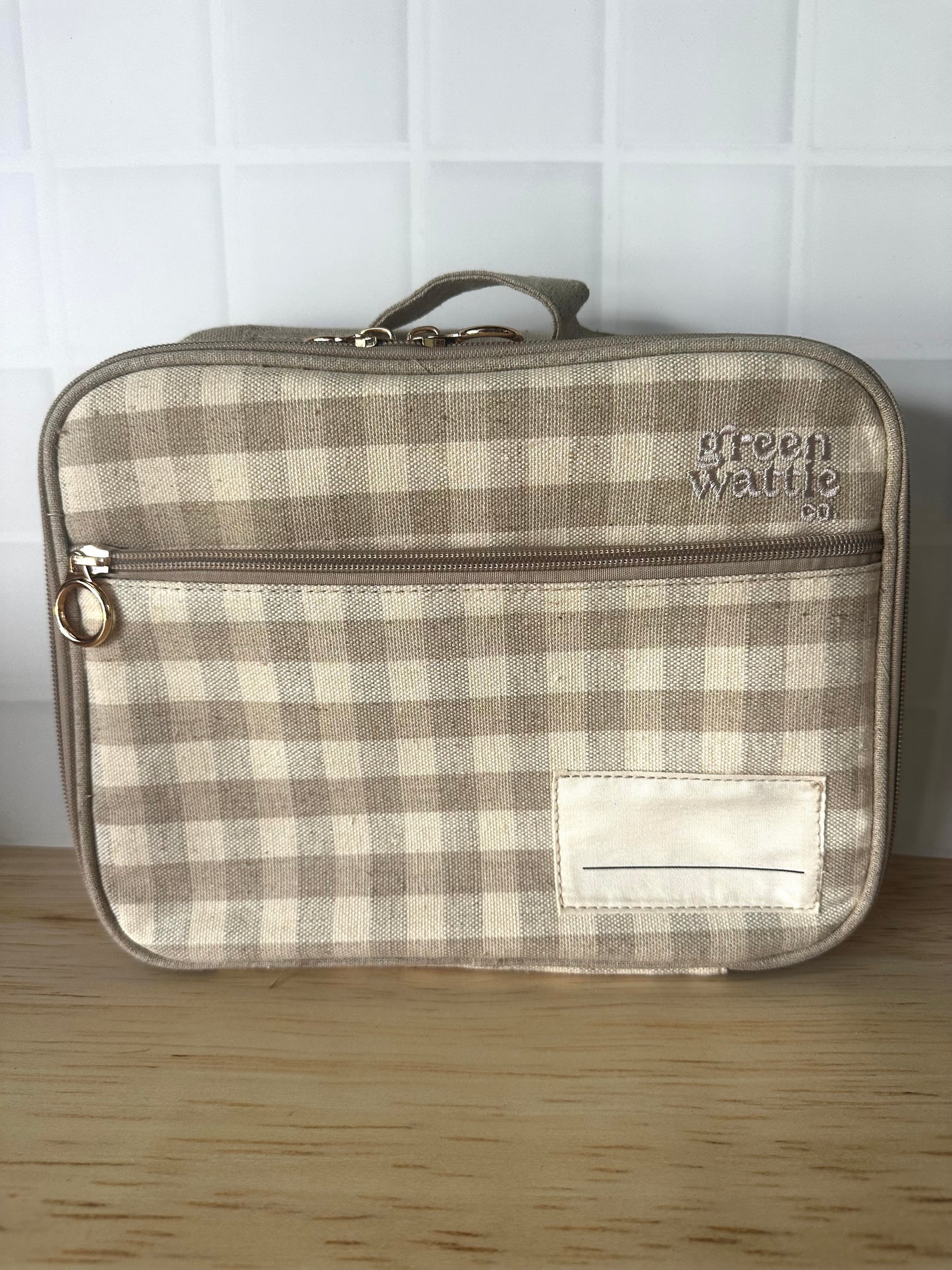 Wattlebag - Wheat Gingham