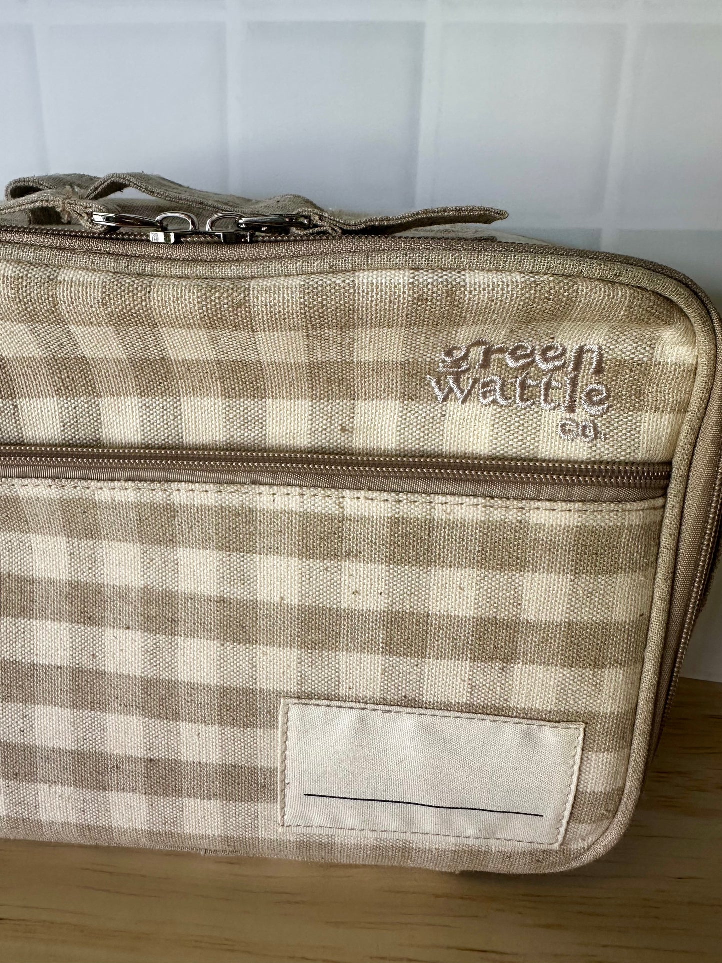 Wattlebag - Wheat Gingham
