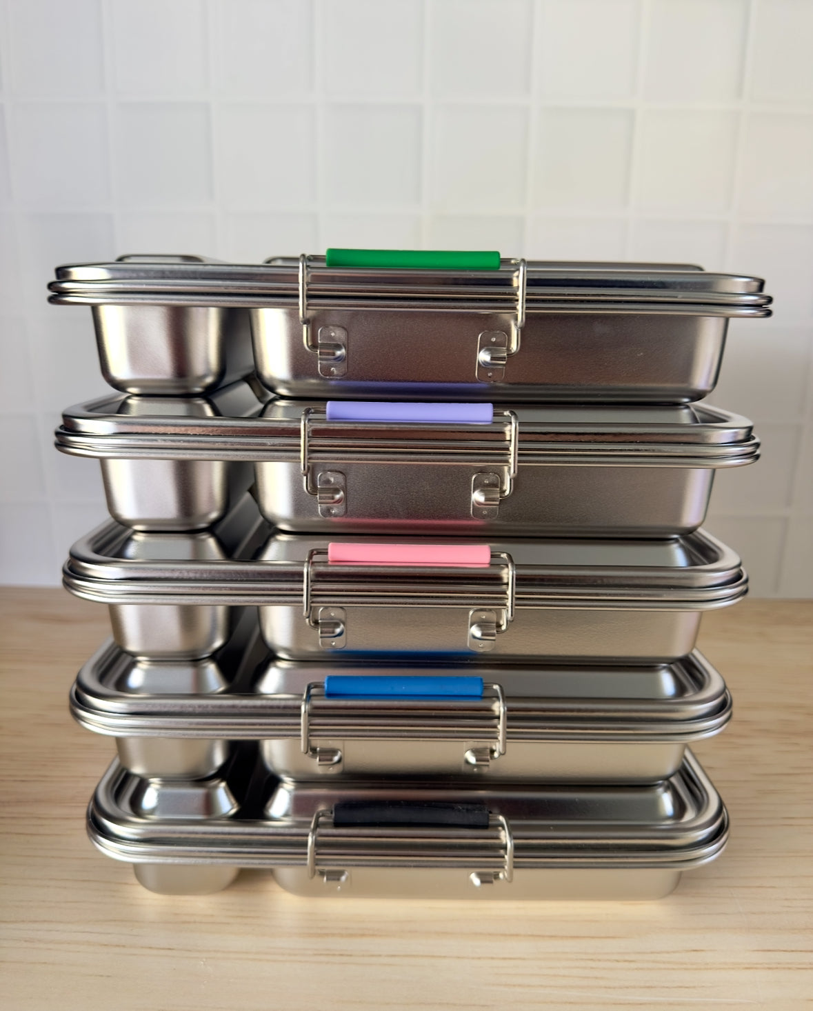 Wattlebox Five - Stainless Steel Lunchbox + two tubs