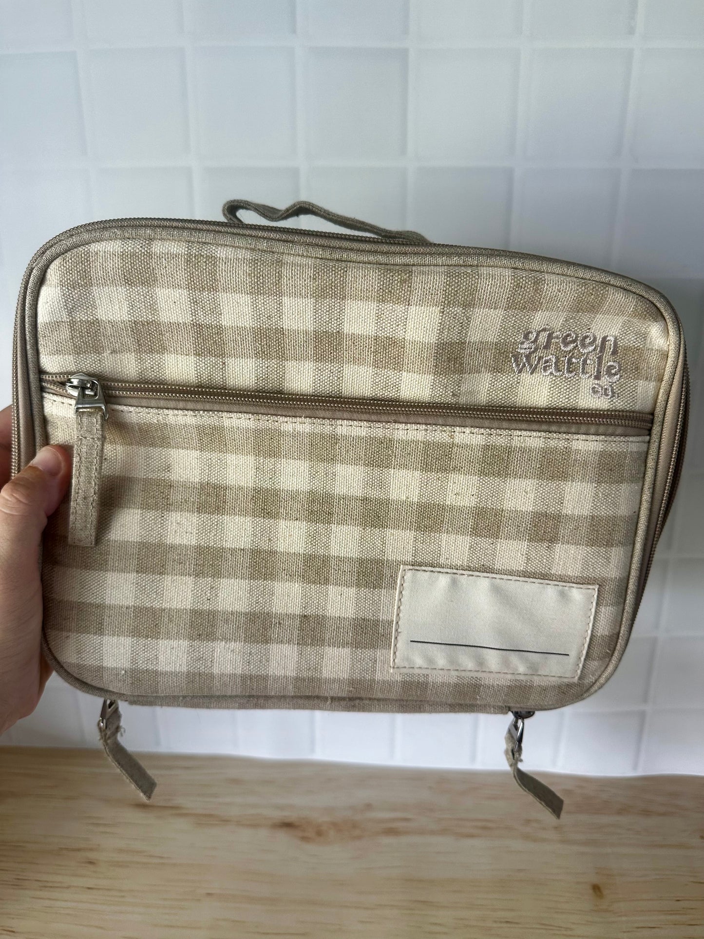 Wattlebag - Wheat Gingham