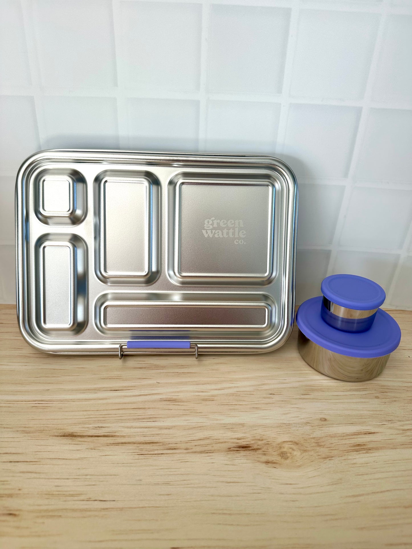 Wattlebox Five - Stainless Steel Lunchbox + two tubs