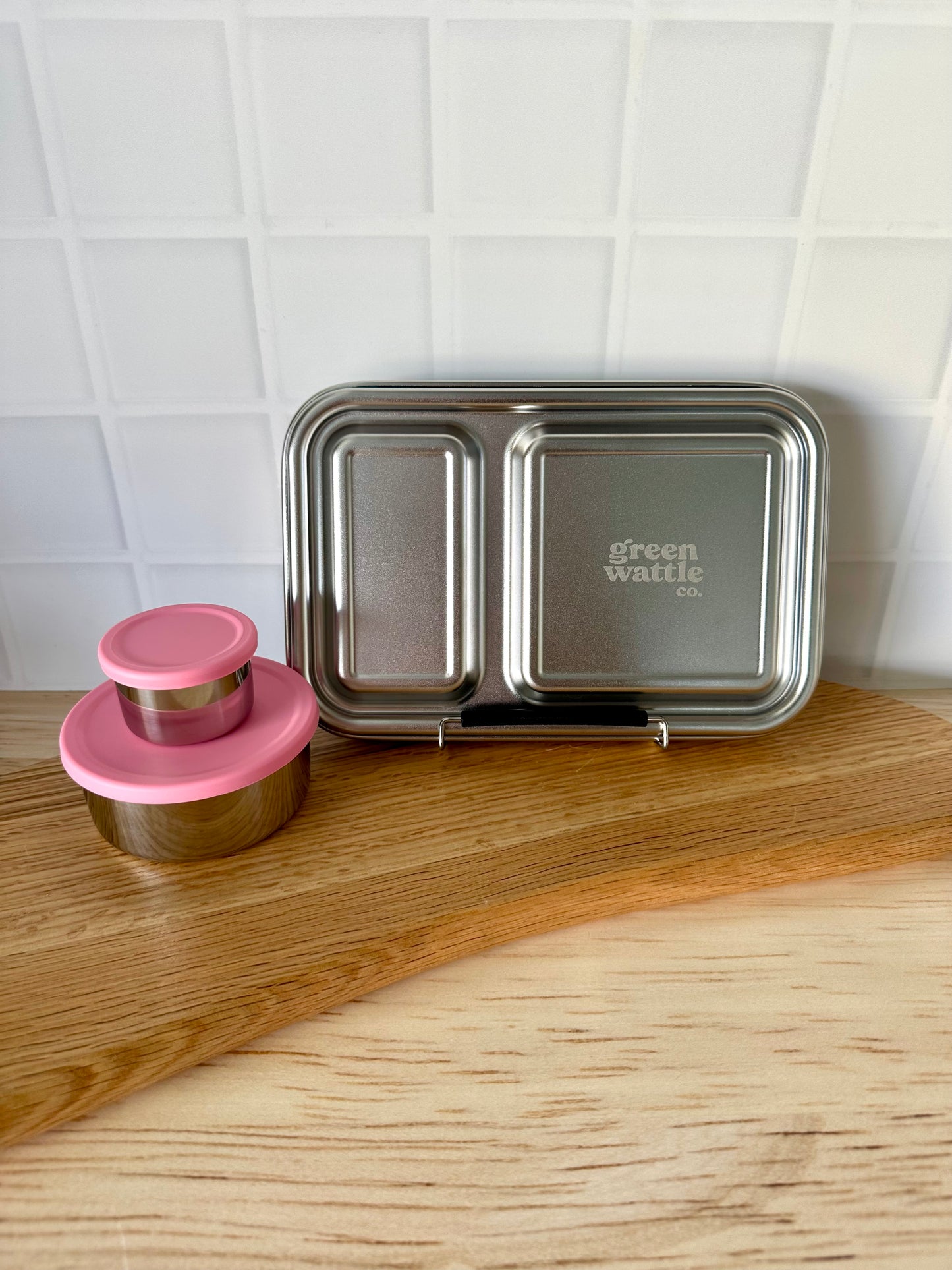 Wattlebox Two - Stainless Steel Lunch Box + two tubs