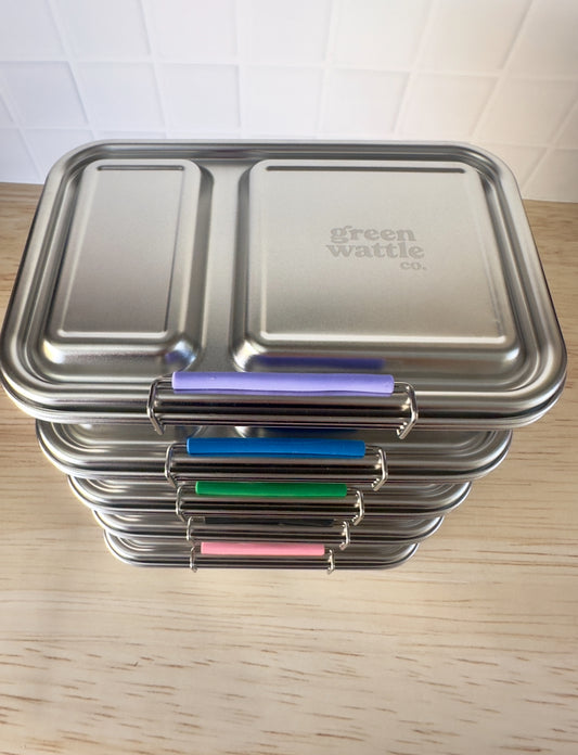 Wattlebox Two - Stainless Steel Lunch Box + two tubs