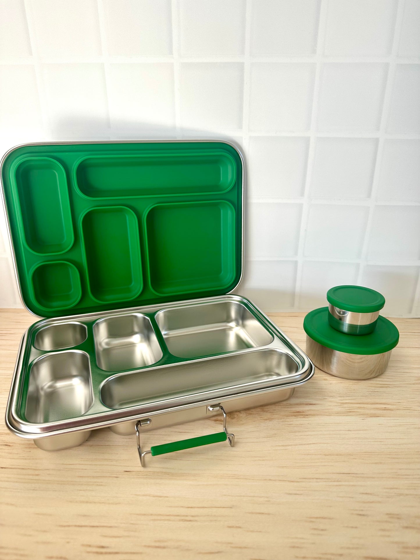 Wattlebox Five - Stainless Steel Lunchbox + two tubs