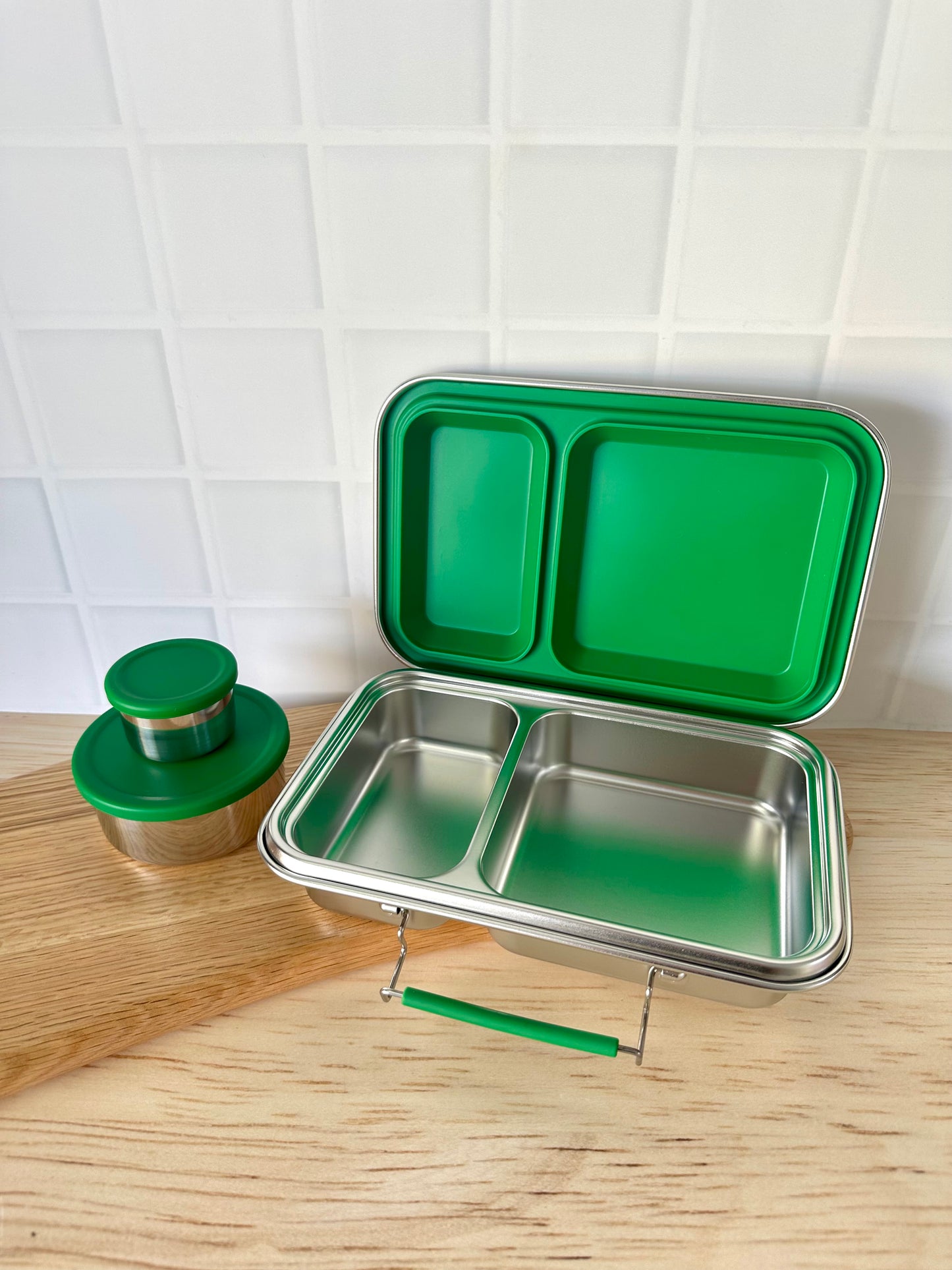 Wattlebox Two - Stainless Steel Lunch Box + two tubs