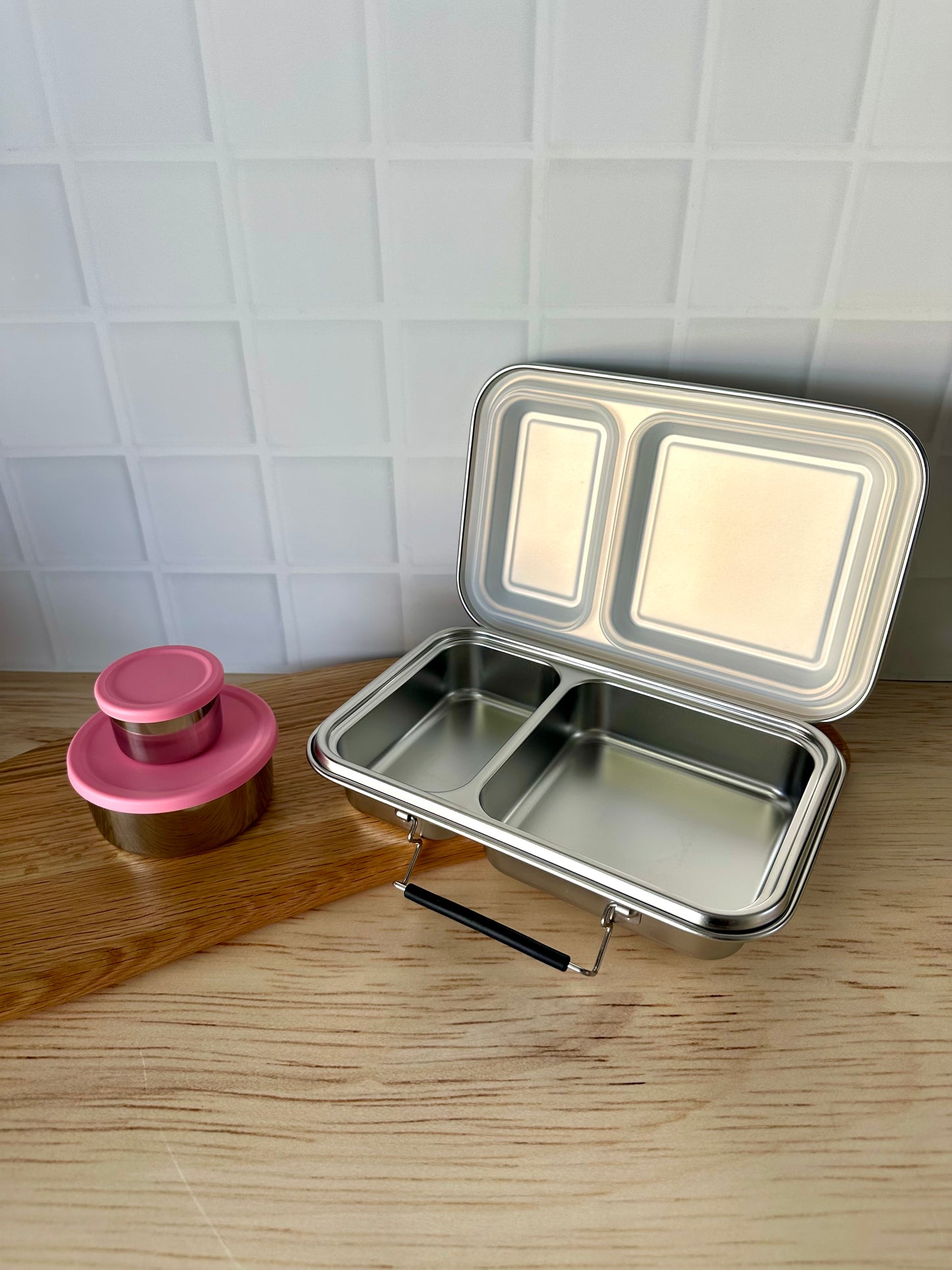 Wattlebox Two - Stainless Steel Lunch Box + two tubs