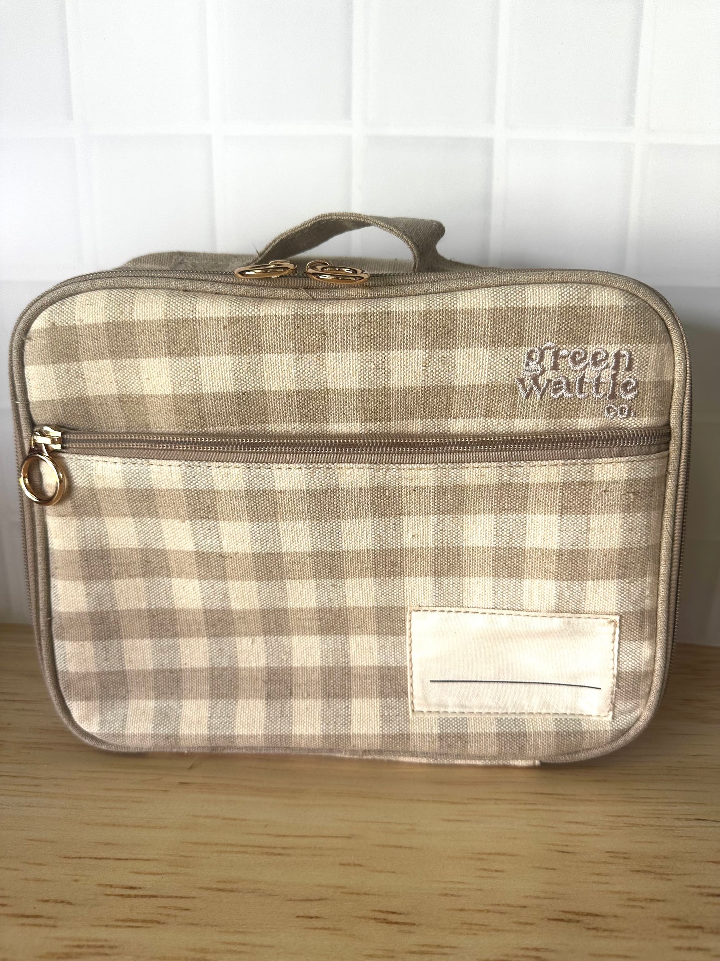 Wattlebag - Wheat Gingham