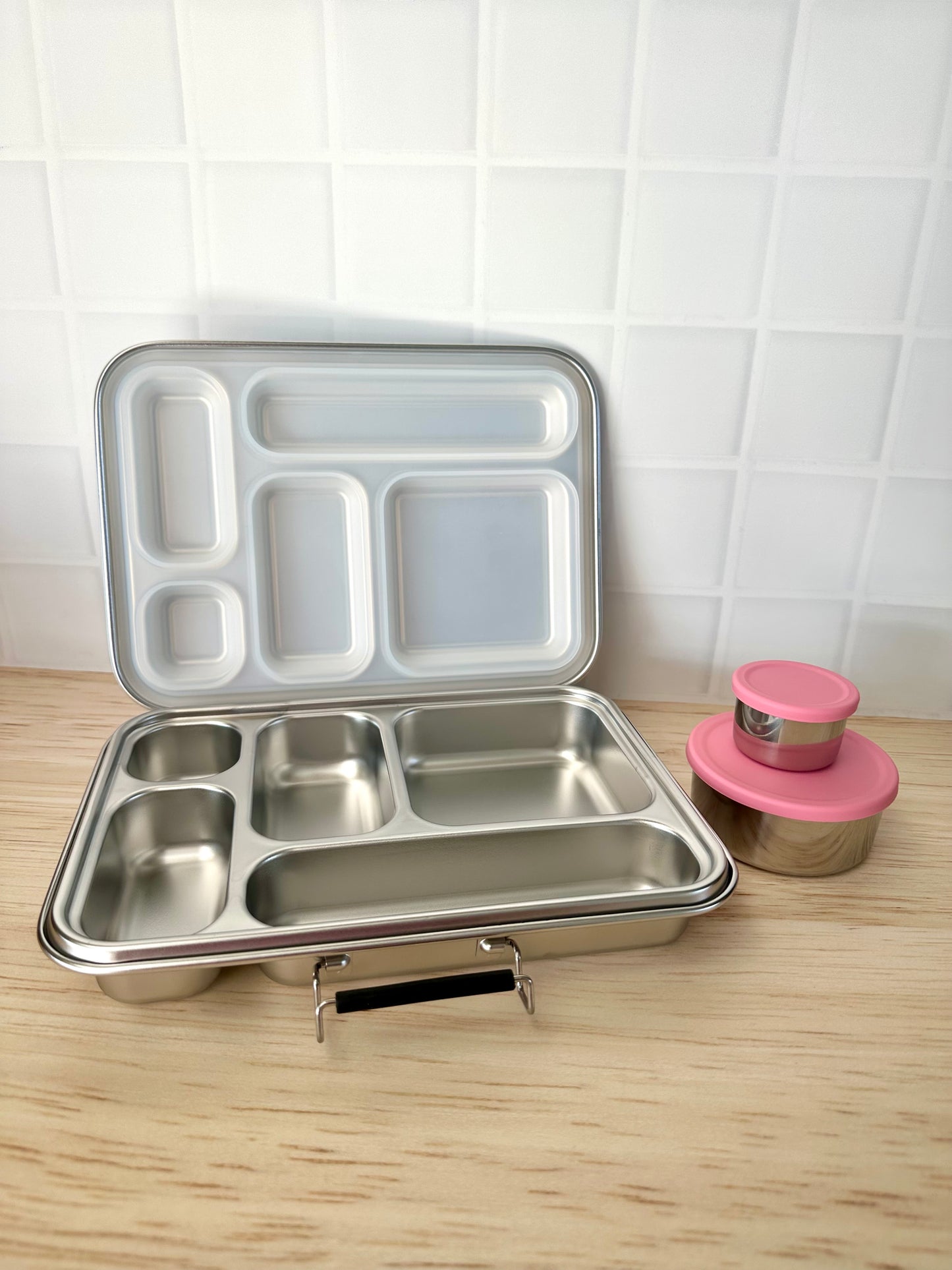 Wattlebox Five - Stainless Steel Lunchbox + two tubs